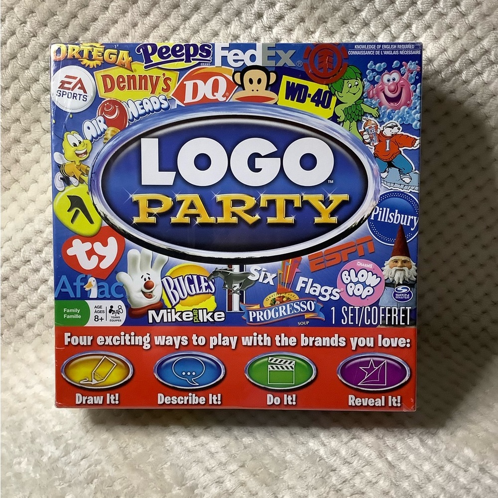 Spin Master Logo Party Board Game New Factory Sealed